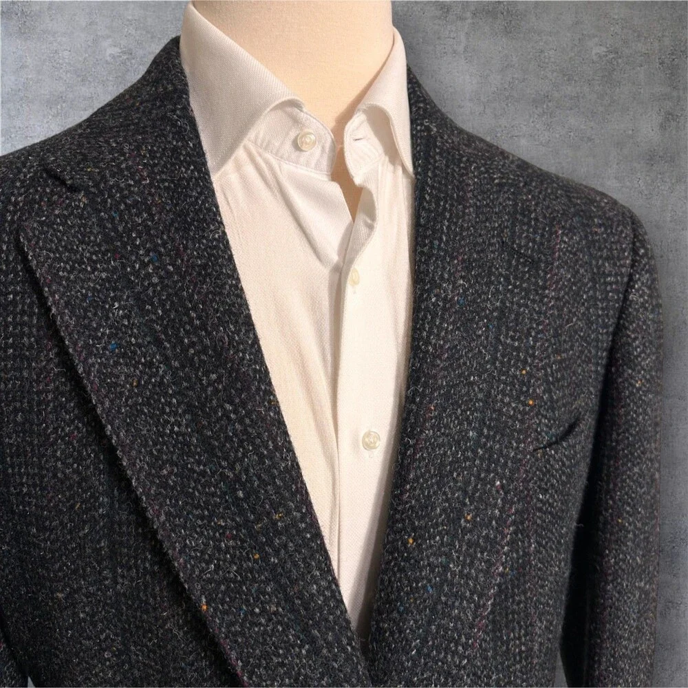 REDWOOD ROSS Vintage Men's Blazer Sport Coat Two Button Jacket 44L TWEED WOOL